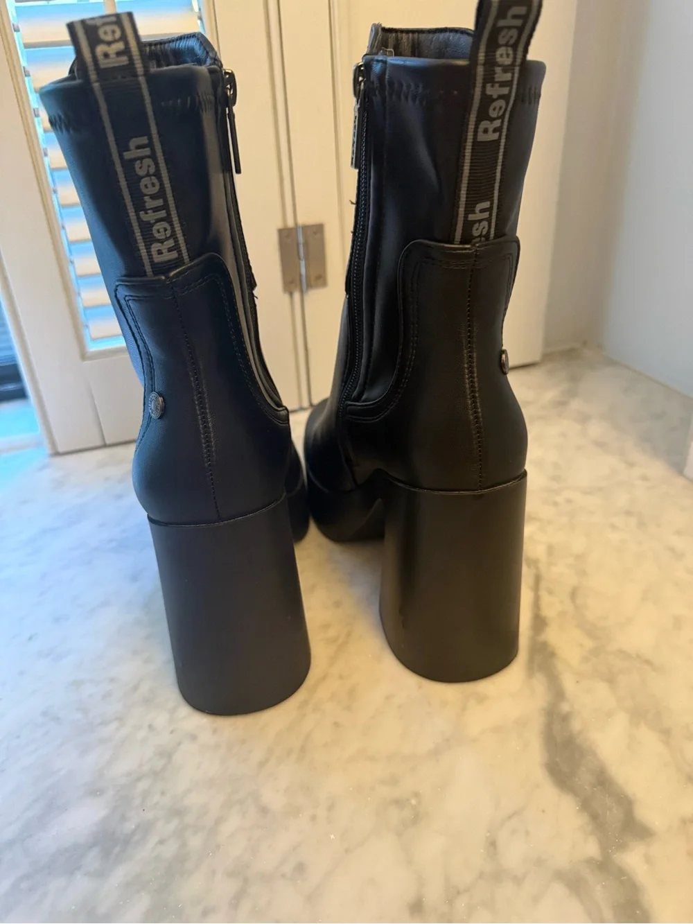 XTI Black Platform Boots